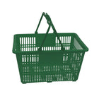 FuTECH - Paniers à provisions avec poignée en plastique - 18,5 L x 13 l x 10 H po - Vert - paquet de 4-Vert