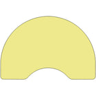 Flash Furniture Mobile 48"W x 96"L Kidney Thermal Laminate Activity Table - Yellow-Perfect shape for group learning