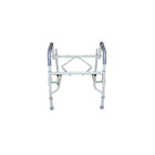 Drive MedicalMD – Chaise d’aisance en acier aux bras réglables en hauteur avec accoudoirs et siège rembourrés-Siège de toilette en vinyle rembourré ouvert à l’avant