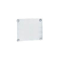 Azar Displays 14" x 11" Acrylic Sign Holder with Suction Cups, Clear, 2 Pack (106612)-Acrylic sign holder with double-sided graphic insert has 1.5" border on either sides