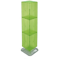 Azar Displays 14" x 14" x 60" Interlocking Pegboard Display, Green (701464-GRE)-Works great with Azar's line of hooks and accessories