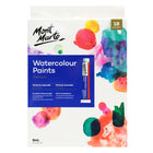 Mont Marte Watercolour Paint Set - 8ml - 18 Assorted Colours-18 premium watercolour paints