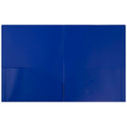 JAM Paper Plastic POP Two Pocket Folder, Blue, 12 Pack (86524dpbudg)-Size: 9-1/2" x 11-1/2"