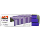 JAM Paper Office & Desk Sets, Stapler Pack of Staples, Purple (3375PUPU)-Staplers are very sturdy and durable! Fashioned from High Quality Hard Plastic with a smooth finish & a rubber base to prevent slipping