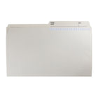 Hilroy 100% Recycled Reversible Tab File Folders - Legal Size - Ivory - 100 Pack-Printed with space for name and number