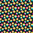 Millbrook Studios Flat Wrap, Cupcakes, 12 Pack (57052)-Each sheet is 19" x 27"