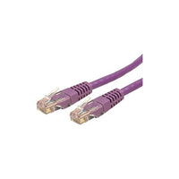 StarTech  Câble de raccordement moulé C6PATCH15PL de catégorie 6, 15 pi, violet-Connecteur mâle RJ-45 aux deux extrémités pour une connectivité réseau fiable