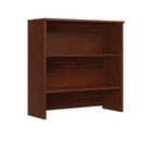Sauder Affirm 2-Shelf Bookcase Hutch - Classic Cherry-2 fixed shelves to store important folders, binders, office supplies
