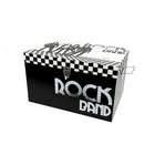 Truu Design Rock Band Storage Boxes, Set of 3, 19.75 x 13.75 x 11.75 inches, Black-Metal clasp for secure closure