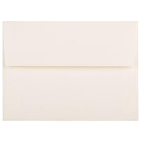 JAM Paper A6 Invitation Envelopes, 4.75 x 6.5, Strathmore Natural White Linen, 1000 Pack (74083B)-Natural white