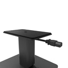 Kanto SP6HD 6" Tall Universal Desktop Speaker Stands with Cable Management - Black-Two top plate sizes included: 4.3" x 7.1" (11 cm x 18 cm) and 7" x 7" (17.8 cm x 17.8 cm)