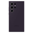 Samsung Silicone Case For Galaxy S24 Ultra - Dark Violet-For use with Samsung Galaxy S24 Ultra