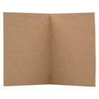 JAM Paper Blank Foldover Cards, A2 size, 4.38 x 5 7/16, 60lb Brown Kraft Paper Bag Recycled, 50 Pack (530910828g)-Size: 4 3/8" x 5 7/16"