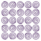 JAM Paper Circular Coloured Papercloops, Purple Round Paper Clips, 5 Packs of 50, 250 Total (2187137g)-Size: Circular