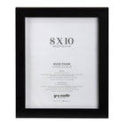 Gry Mattr Wood Photo Frame without Mat - Black - 8" x 10"-Wood Frame