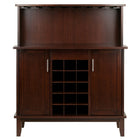 Winsome Wood Beynac Wine Bar, Cappuccino (40339)-Wine Bar Cabinet