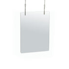 Azar Displays Acrylic Hanging Cashier Shield - 18"W x 24"H - Clear - 2 Pack-Protective Barrier