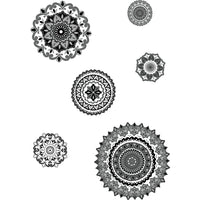 WallPops Morocco Medallions Wall Art Kit, Black-Elegant medallion wall art kit