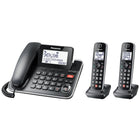 Panasonic 2-Handset Corded/Cordless Telephone with Digital Answering Machine-100 item directory