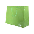 Jam Paper Gift Bags with Rope Handles - Large Horizontal - 13" x 10" x 5" - Lime Green Glossy - 100 Pack-Color: Lime Green