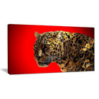 Designart Spotted You, Red Canvas Art Print, 5 Panels, (PT2332-32-16)-Print