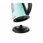 Brentwood Electric Kettle - Cordless - 1L -Stainless Steel/ Blue-360 Swivel Base