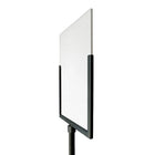 Futech Floor Stand for Walking Traffic in Public Areas - 11" Dia Base - Black - FSH021BP-Total Height: 55.5:H - Image Size: 10-3/4" W x 14"H - 11" Dia Base