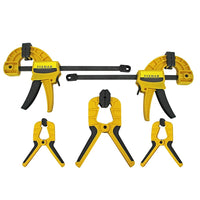 Fixman 5-Piece Clamp Set and Organizer (22550)-Five piece Clamp Set has the most commonly used clamps for a wide range of projects