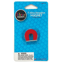 Dowling Magnets Alnico Horseshoe Magnet, 1", 4/Pack (DO-731014)-Dimensions: 1"H