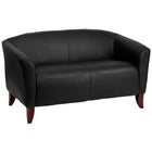 Flash Furniture HERCULES Imperial Series Black Leather Loveseat-Contemporary Style