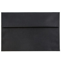 JAM Paper Enveloppes A7 en papier recyclé toilé noir, 250/paquet-Enveloppes en papier toilé recyclé noir