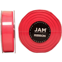 JAM Paper Double Faced Satin Ribbon, .88 Inch Wide x 25 Yards, Shocking Pink, 2 Pack (807SAshpi25g)-Shocking pink