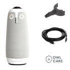 Owl Labs Meeting Owl 3 Smart Video Conferencing Camera - Premium Pack-Better Collaboration: The Meeting Owl 3 captures 360 degrees video in 1080p HD and 360 degrees audio up to 18’ (5.5m). Automatically focuses on whoever is speaking to foster active collaboration and increased participation,  while showing a 360 degrees view of the room.