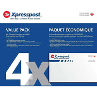Xpresspost Regional Letter Envelope Value Pack, 4 Pack-Flat rate, convenient shipping envelopes