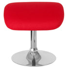 Flash Furniture Egg Series Ottoman - Red Fabric-Contemporary Style