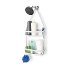 Umbra Flex Shower Caddy, White-Over the shower head or shower rail