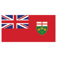 Provincial Flag, Ontario, 36" x 60"-36" x 60" flag, rectangular shape
