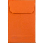 JAM Paper #1 Coin Envelopes, 2.25 x 3.5, Brite Hue Orange Recycled, 1000 Pack-Coin Envelopes