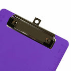 JAM Paper Small Plastic Memo Clipboard - 6" W x 9" H - Purple - 12 Pack-Quantity: 12 per pack. Heavy duty clipboards are made from quality plastic and designed to be long lasting.