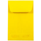 JAM Paper #1 Coin Envelopes, 2 1/4 x 3 1/2, Yellow Recycled, 100 Pack-Yellow high quality 24lb paper