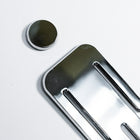 Futech SWAS002 Symbol Men/Women Washroom Sign, 2 Pack-Colour: Aluminum face, Black plastic edges