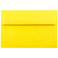 JAM Paper Enveloppes Brite Hue format livret en papier recyclé, ferm. gommée, 6 x 9 1/2 po, jaune, paq./100-Jaune