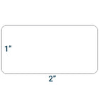 SPC Perforated Thermal Transfer Label  - 2" x 1" - 3" Core - White - 500 Pack-Pressure sensitive labels recommended for shipping labels, barcodes and product identification labels