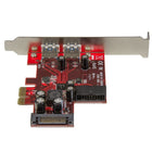 StarTech 4-Port PCI Express USB 3.0 Card, 2 External, 2 Internal, SATA power-Backward compatibility lets you save money and connect existing USB 2.0 and 1.x devices