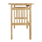 Winsome Computer Desk with Keyboard Tray, Foldable, Natural-Crafted of solid beechwood