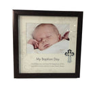 Elegance My Baptism Day Frame 7" x 5" with Cross Icon-What a great gift for the special person in your life that is celebrating their Baptism, Confirmation or First Communion.