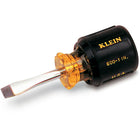 Klein Tools Klein Cushion-Grip Screwdrivers-Heavy-Duty Square Shank, Slot Keystone Tip - 3 Pack-Handle Type Cushion Grip