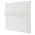 JAM Paper A8 Invitation Envelopes, 5.5 x 8.125, Clear Translucent Vellum, 50 Pack (79462I)-Blank interior for personalized message