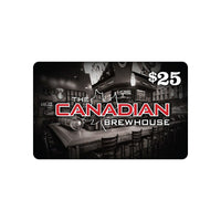 Canadian Brewhouse $25 Gift Card-Air Miles cannot be collected on Gift Card purchases.