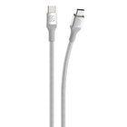 Scosche - Câble tressé de recharge et synchronisation USB-C à USB-C - 10pi - argent-Chargement, synchronisation et transfert de donnees de haute vitesse